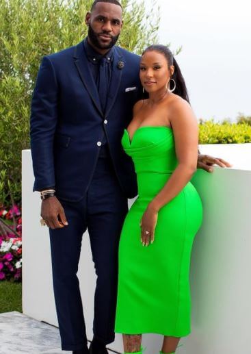 Savannah James with her husband, LeBron James